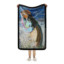 Load image into Gallery viewer, TARPON JUMP! Sherpa blanket