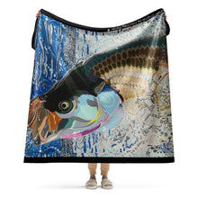 Load image into Gallery viewer, TARPON JUMP! Sherpa blanket