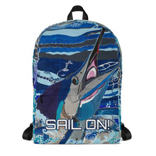 Load image into Gallery viewer, Sail fish art for your SAIL ON! Backpack!