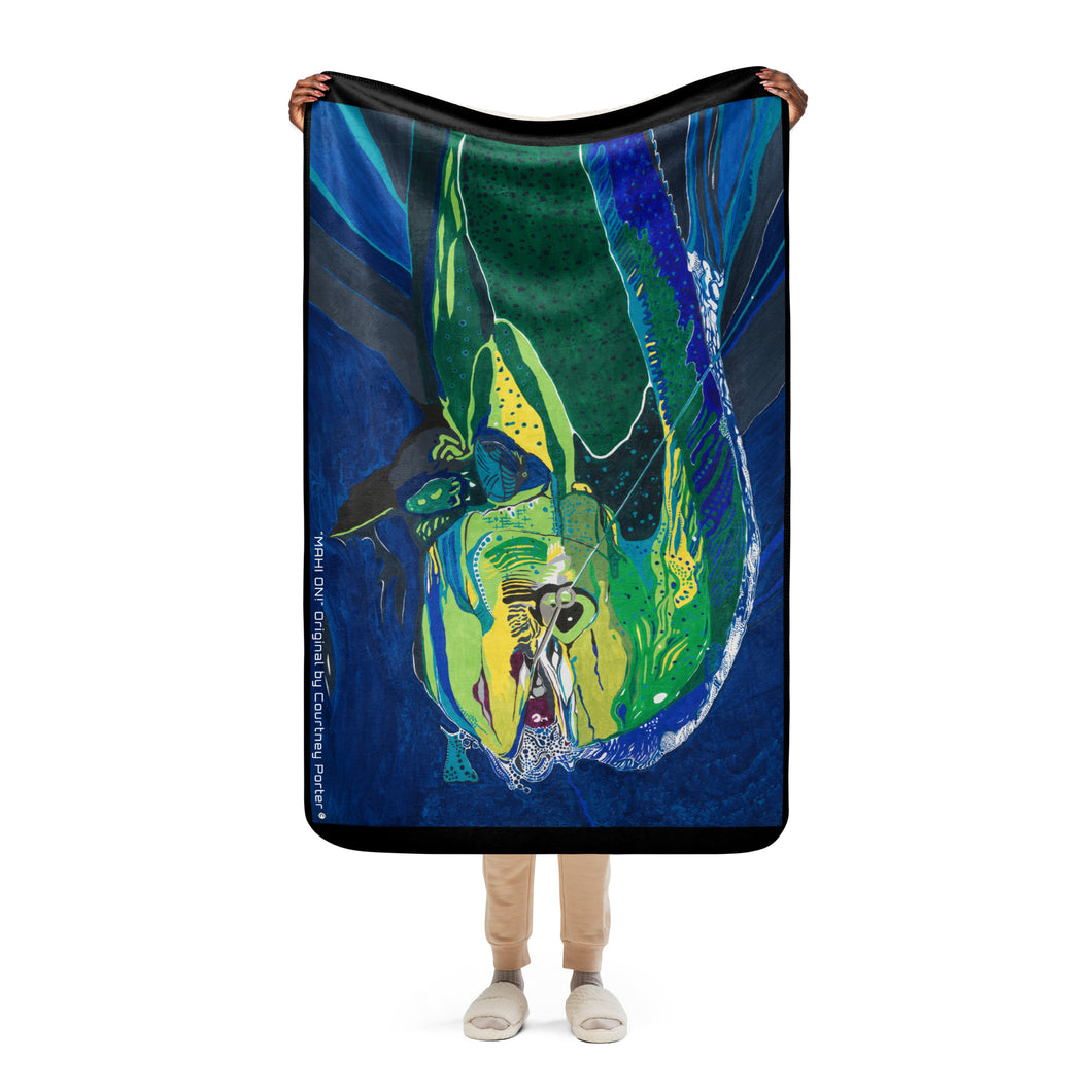 MAHI ON! Sherpa blanket