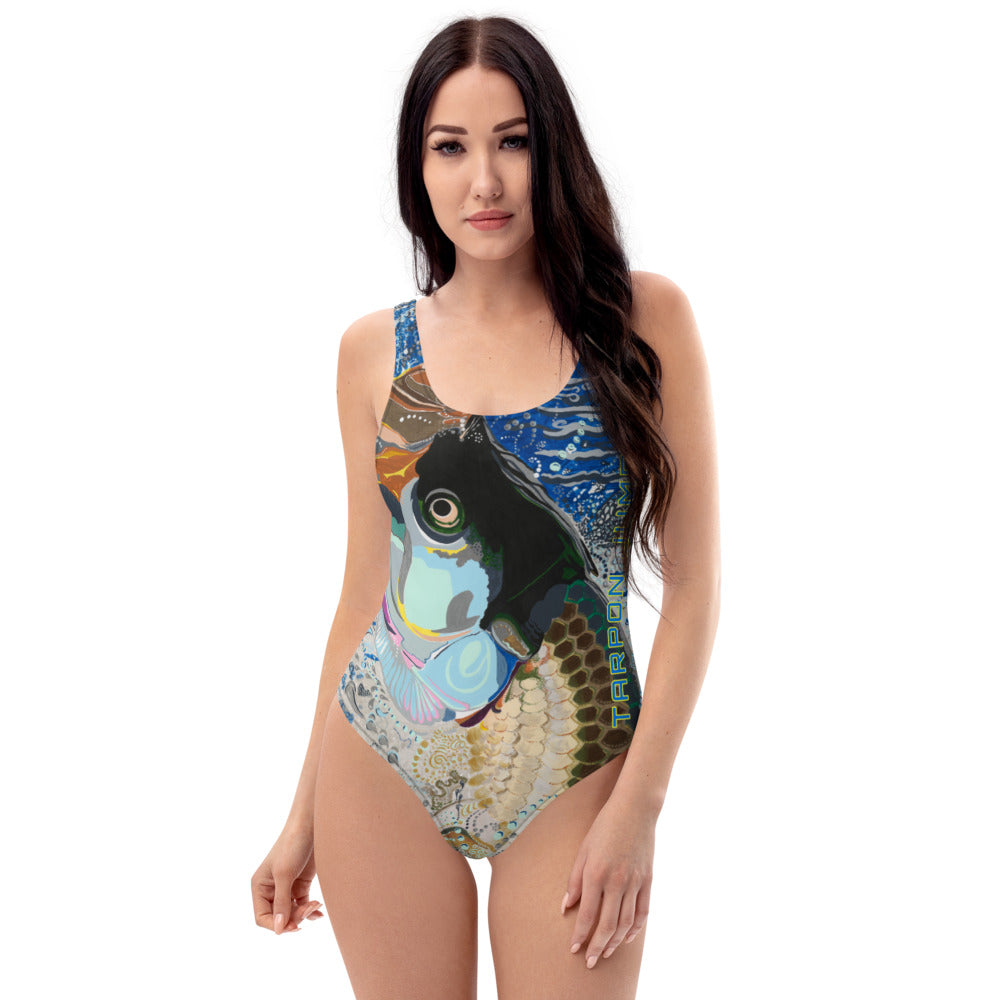 TARPON JUMP! One-Piece Swimsuit